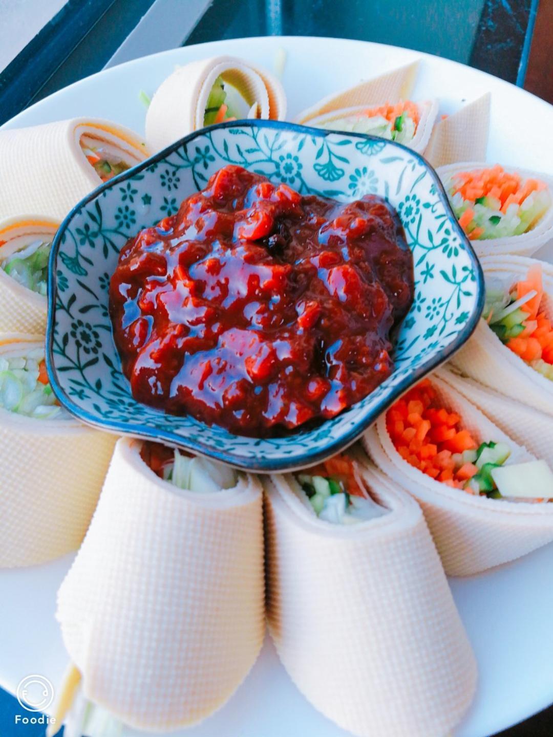 千张豆皮蔬菜卷