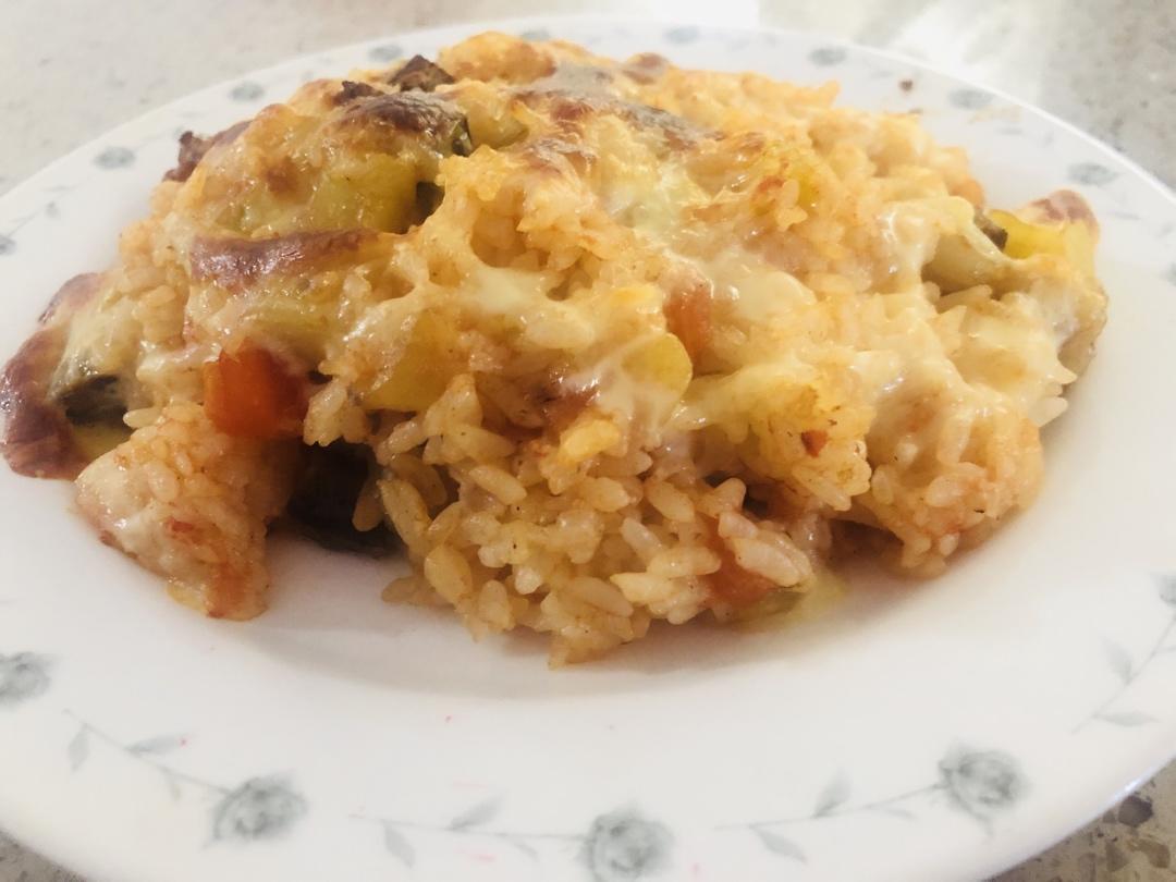番茄鸡肉浓情焗饭【两人份】