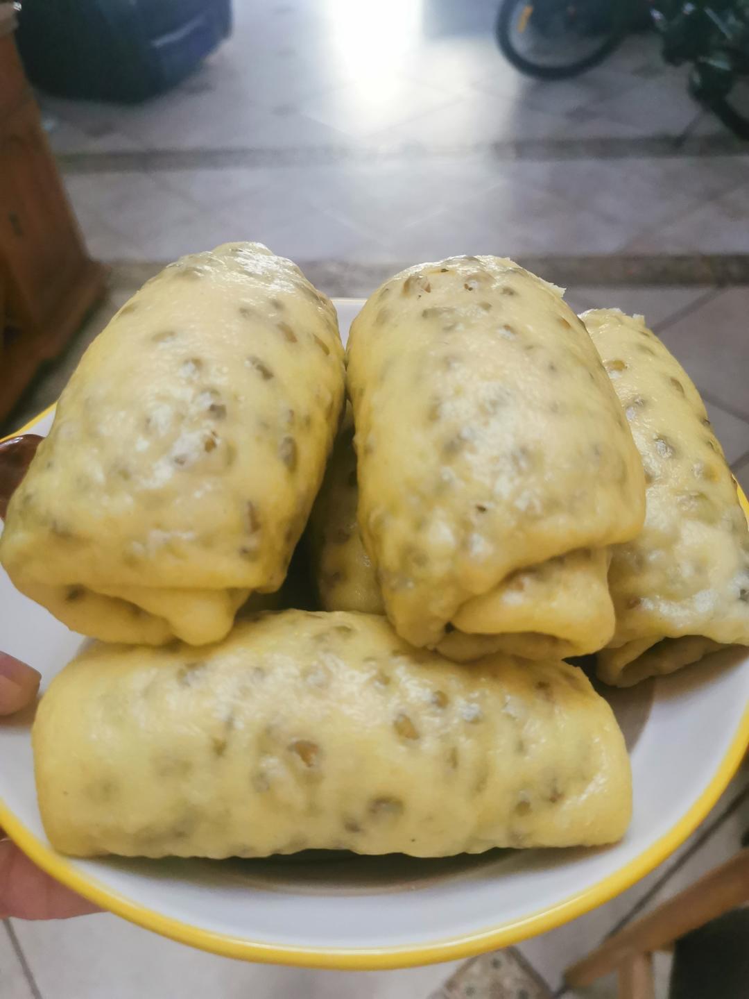 简单营养健康快手主食－蜜豆玉米卷