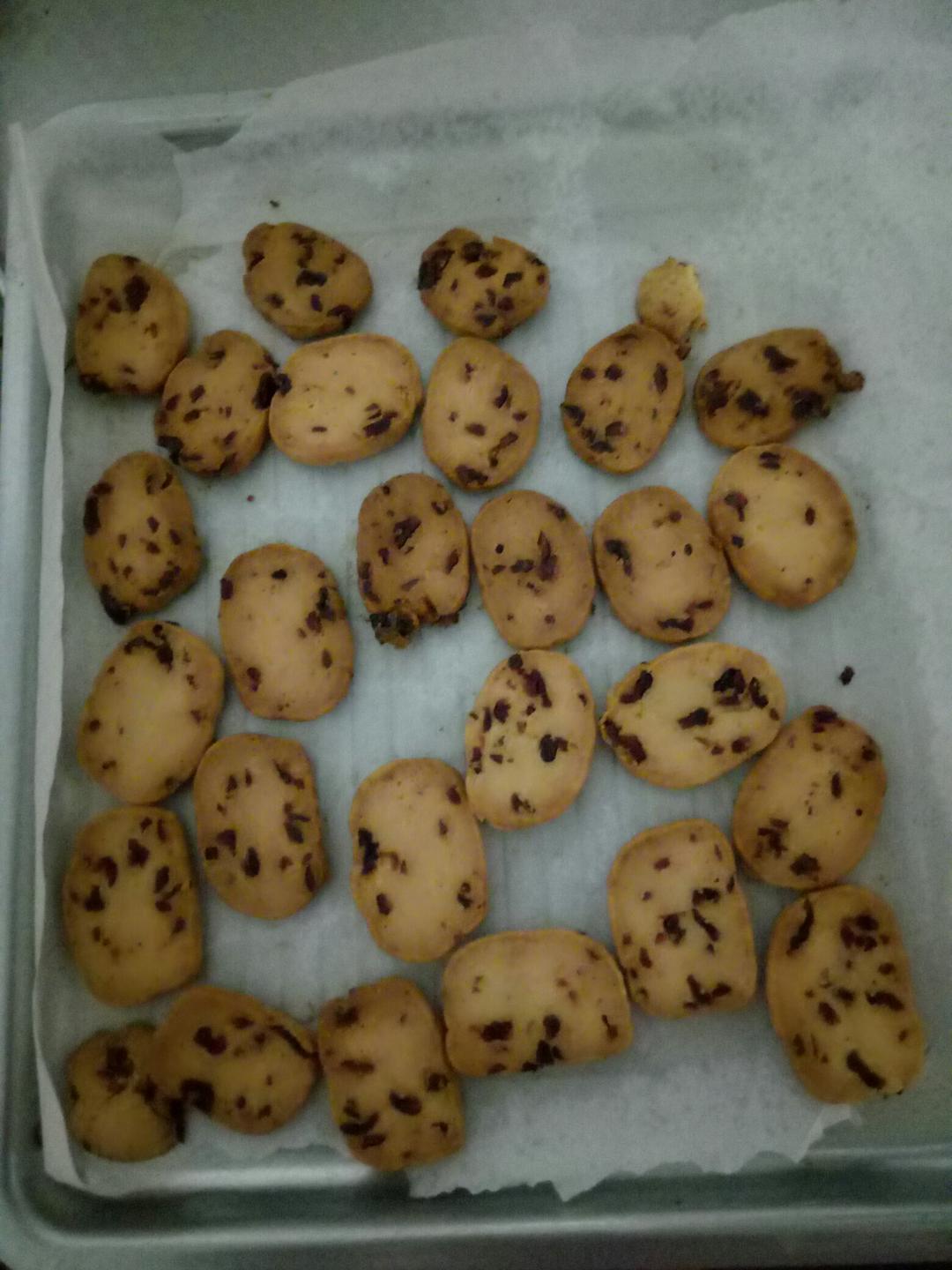 低糖少油版蔓越莓饼干