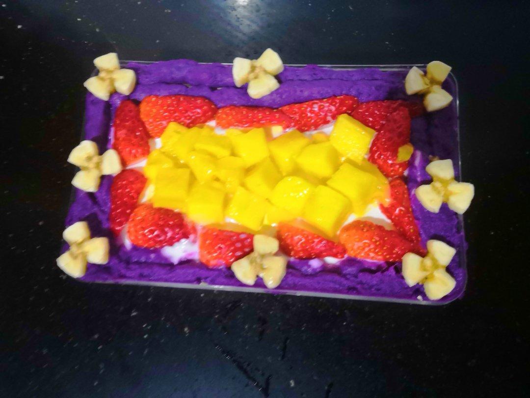 简单快手的便当饭盒水果盒子蛋糕