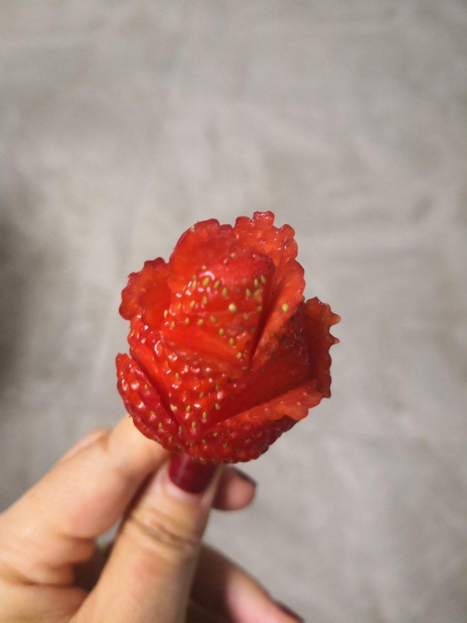 草莓玫瑰花