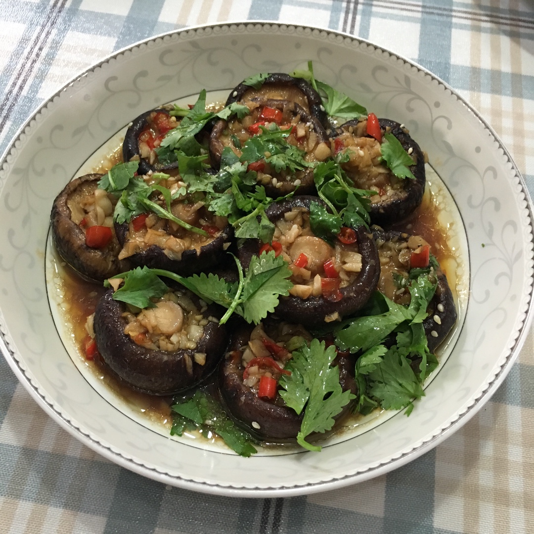 蒜蓉孜然烤香菇