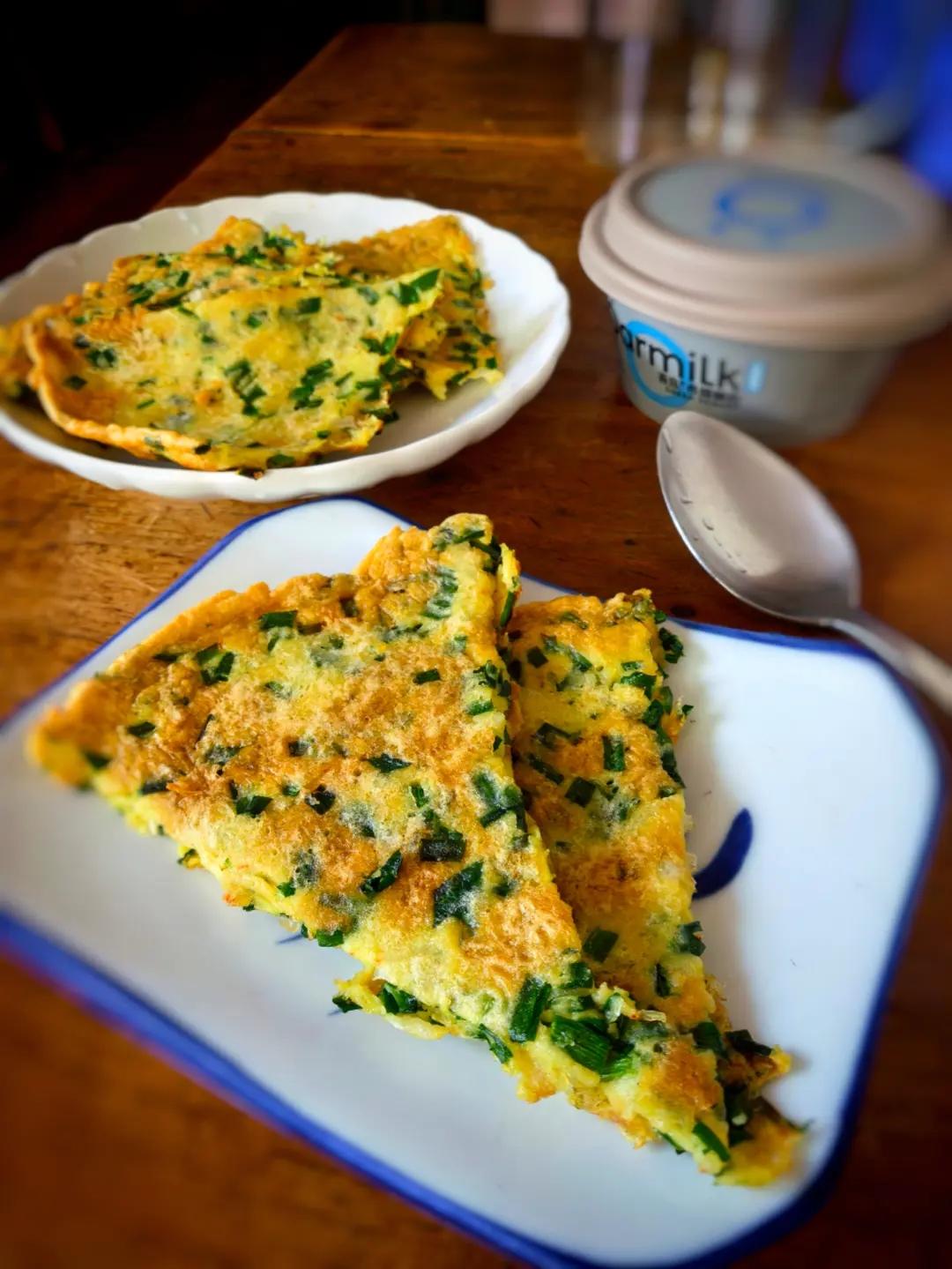 虾皮韭菜蛋饼（疫情封控期厨房生活记录之三）