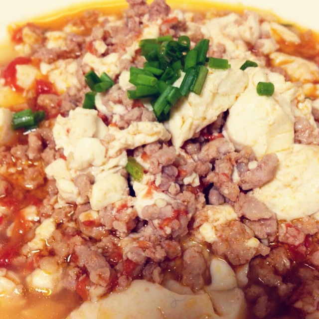 红烧肉沫豆腐