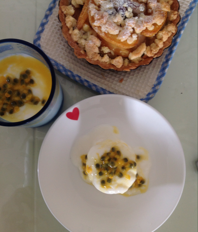 百香果酸奶意式奶冻<Passionfruit Yogurt Panna Cotta>