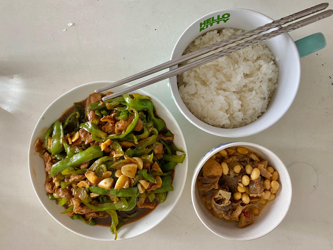 ‼️好吃到舔盘的青椒肉丝盖浇饭