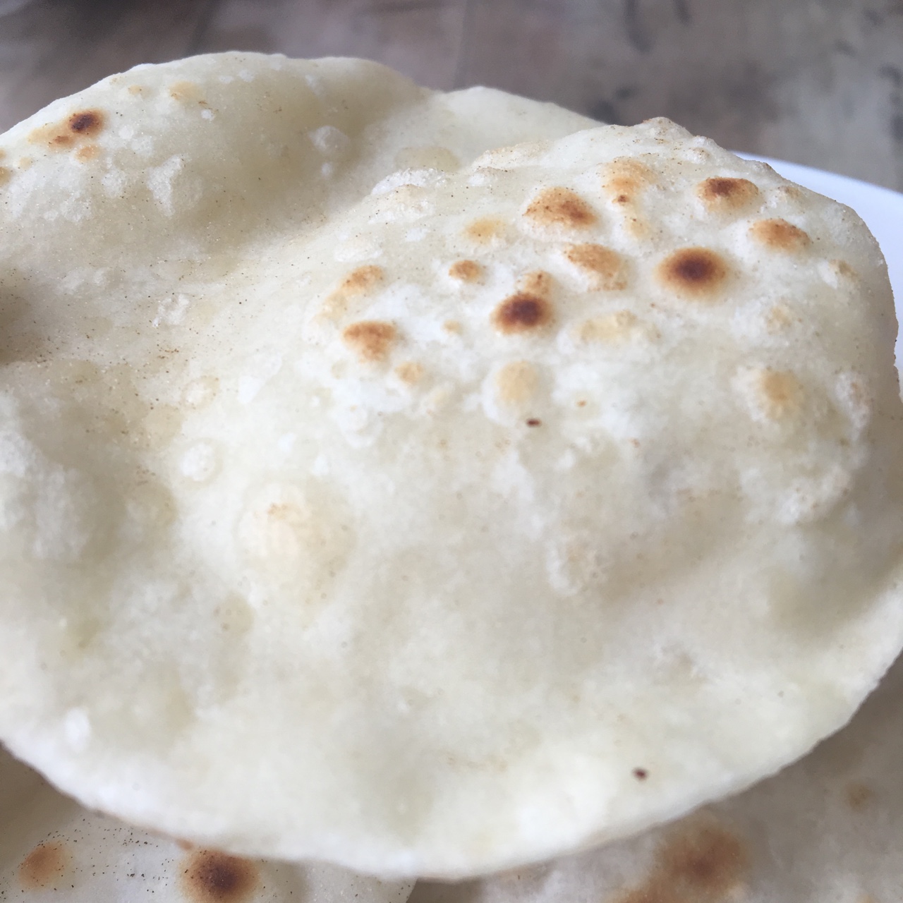 无油高萌气球饼~Roti，Phulka印度薄饼，中式单饼