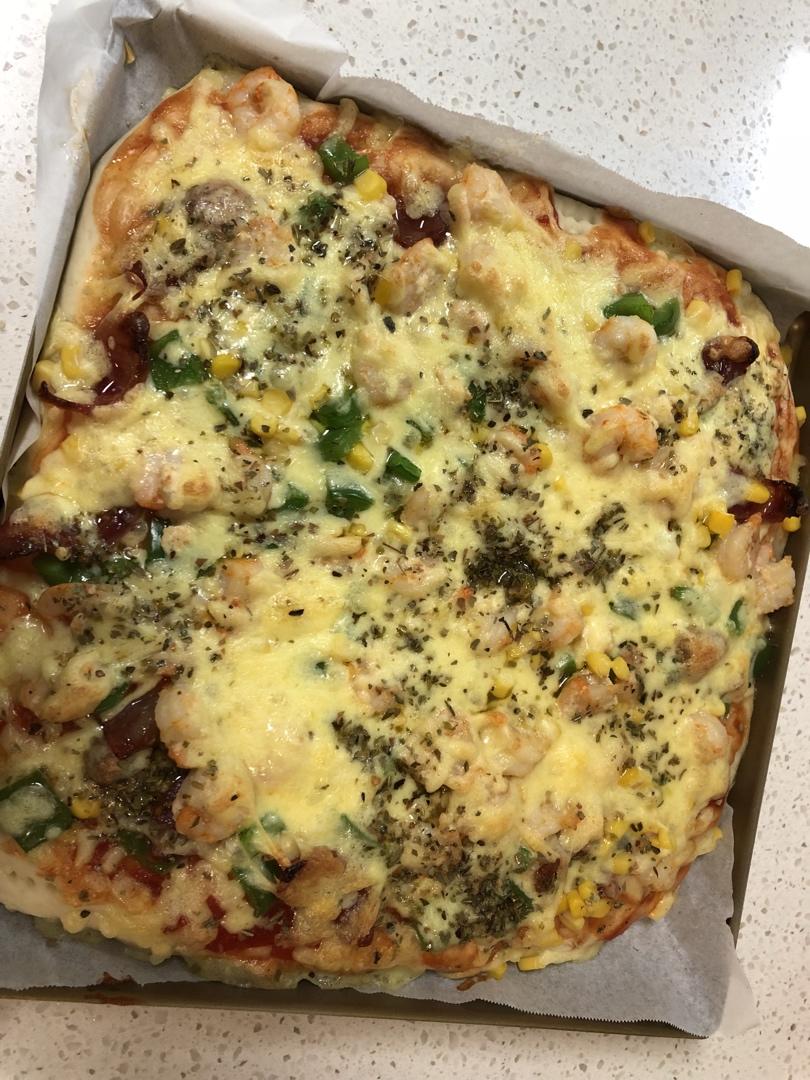超软芝心海陆至尊pizza面饼（松下面包机版）