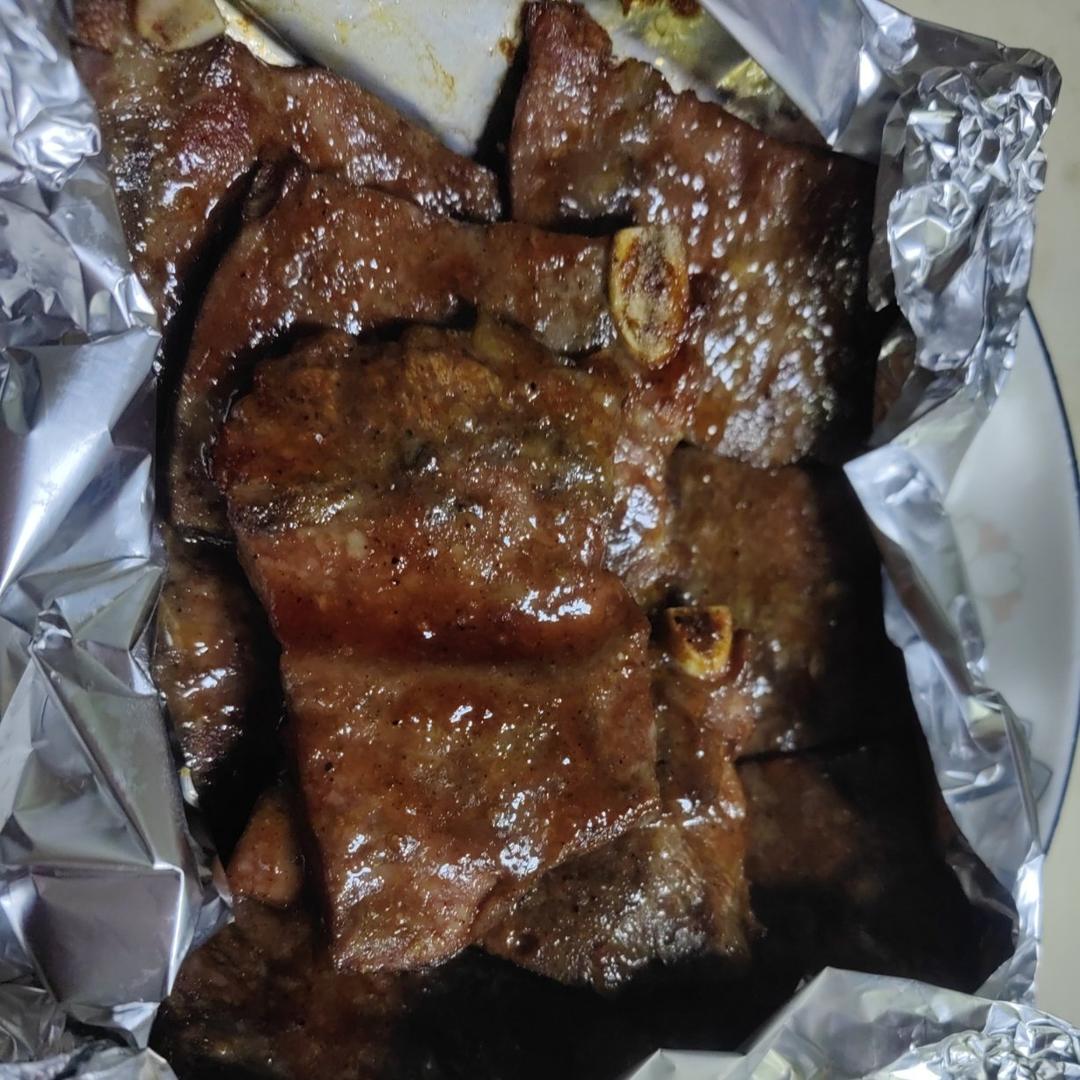 无油版烤箱黑胡椒牛仔骨