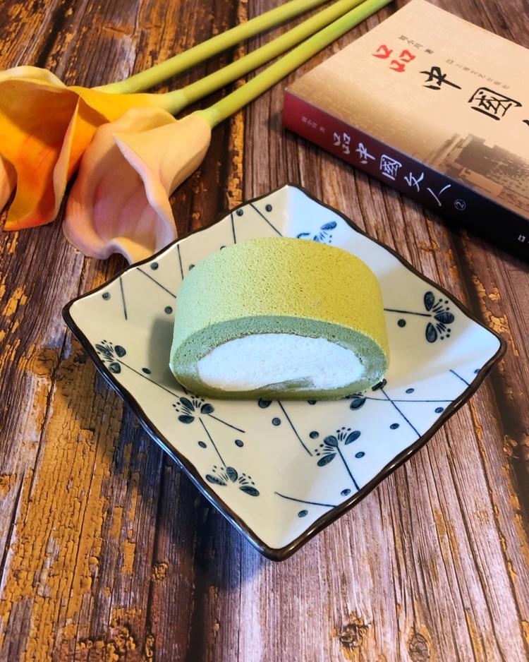抹茶红豆蛋糕卷