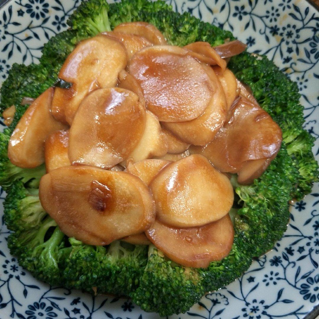 杏鲍菇扣西兰花