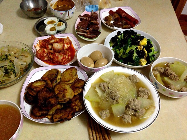 为家人做晚餐