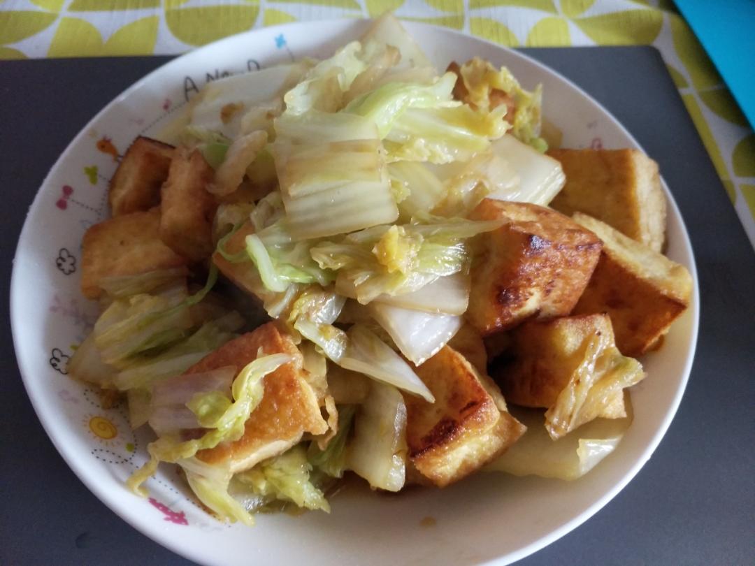 白菜炒豆腐