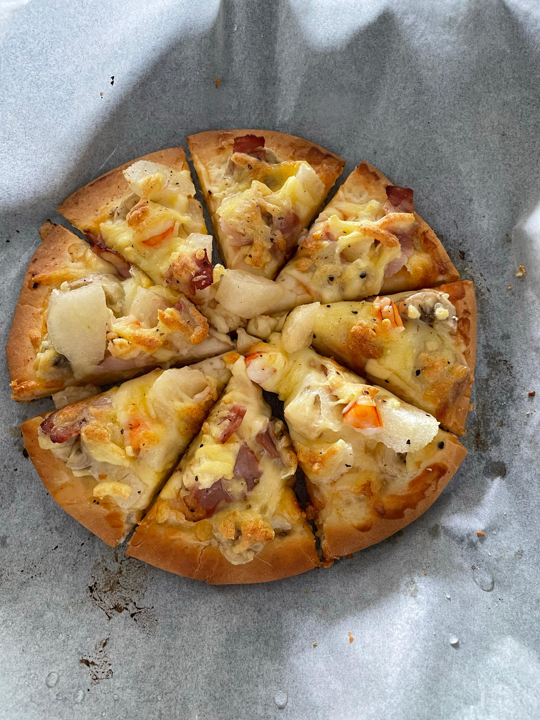 8寸披萨饼皮做法（🉑️厚🉑️薄，🉑️脆🉑️软）4张