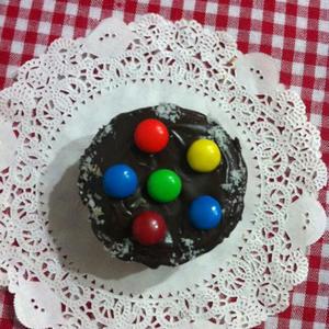 猫头鹰黑巧克力cup cake的做法 步骤9