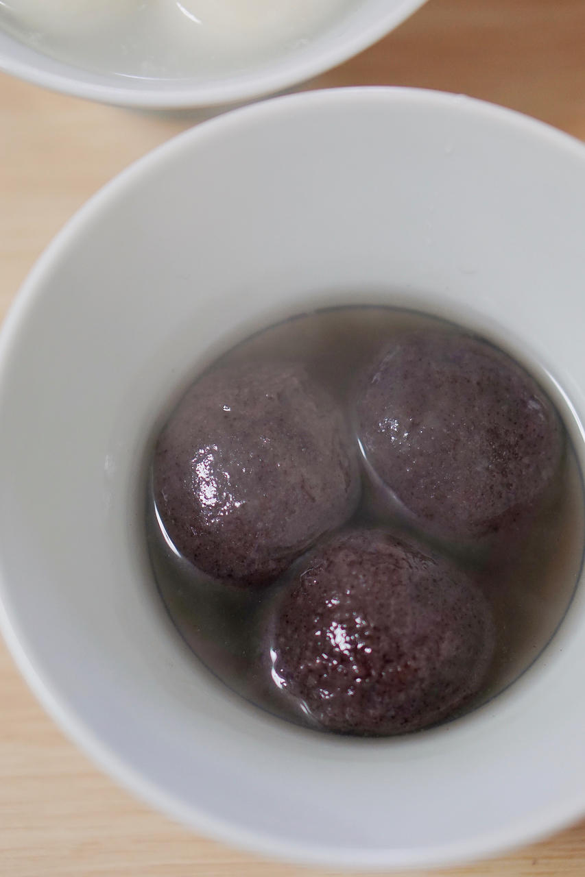 黑米汤圆