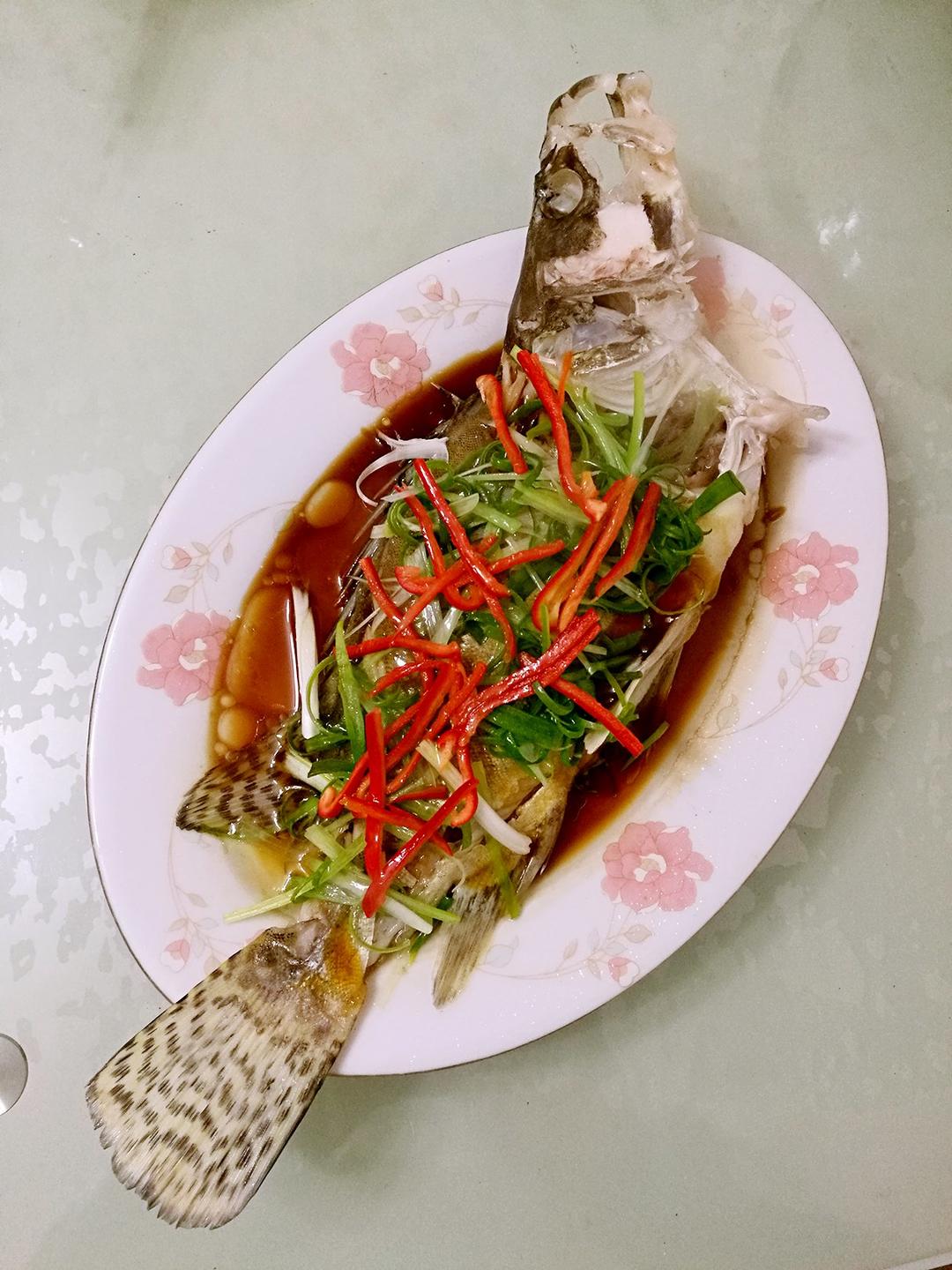 李艳秋 做的清蒸桂鱼