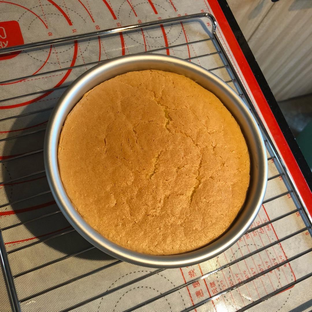 6寸原味戚风蛋糕