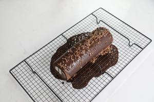 梦龙蛋糕卷，巧克力脆皮卷，巧克力梦龙卷的做法 步骤28