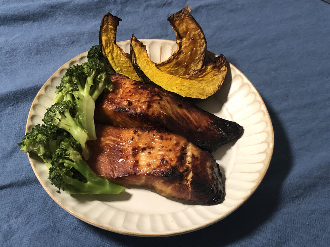 5分钟味噌烤三文鱼