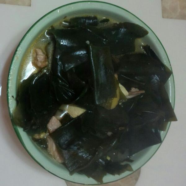 虾米海带豆腐汤