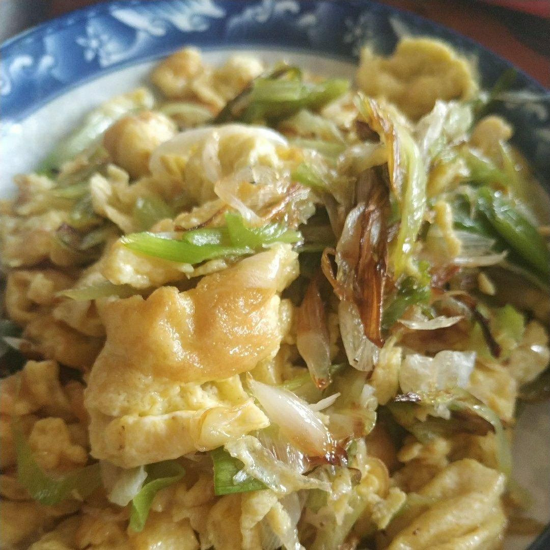 大葱炒鸡蛋