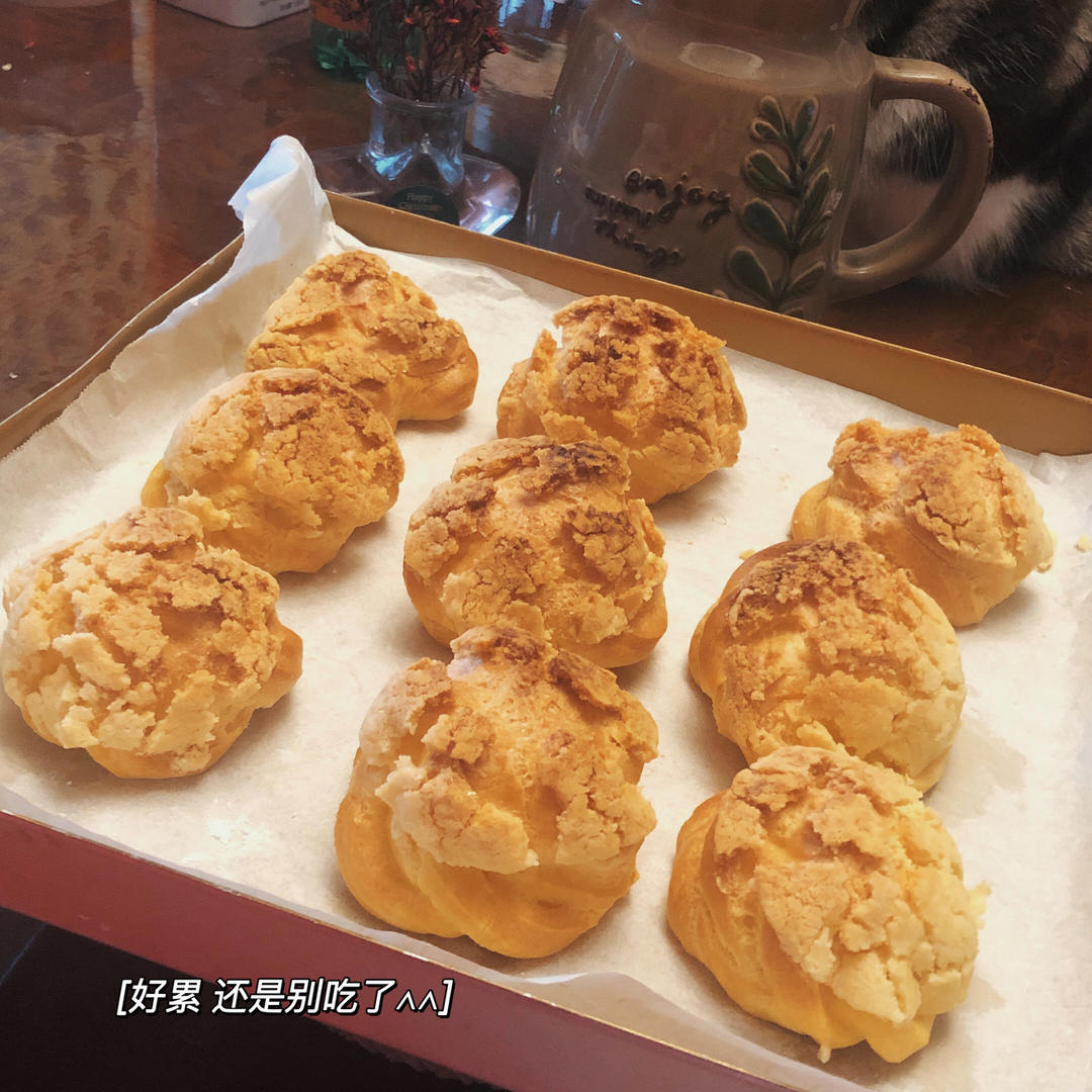 爆浆酥皮泡芙，完美零失败配方
