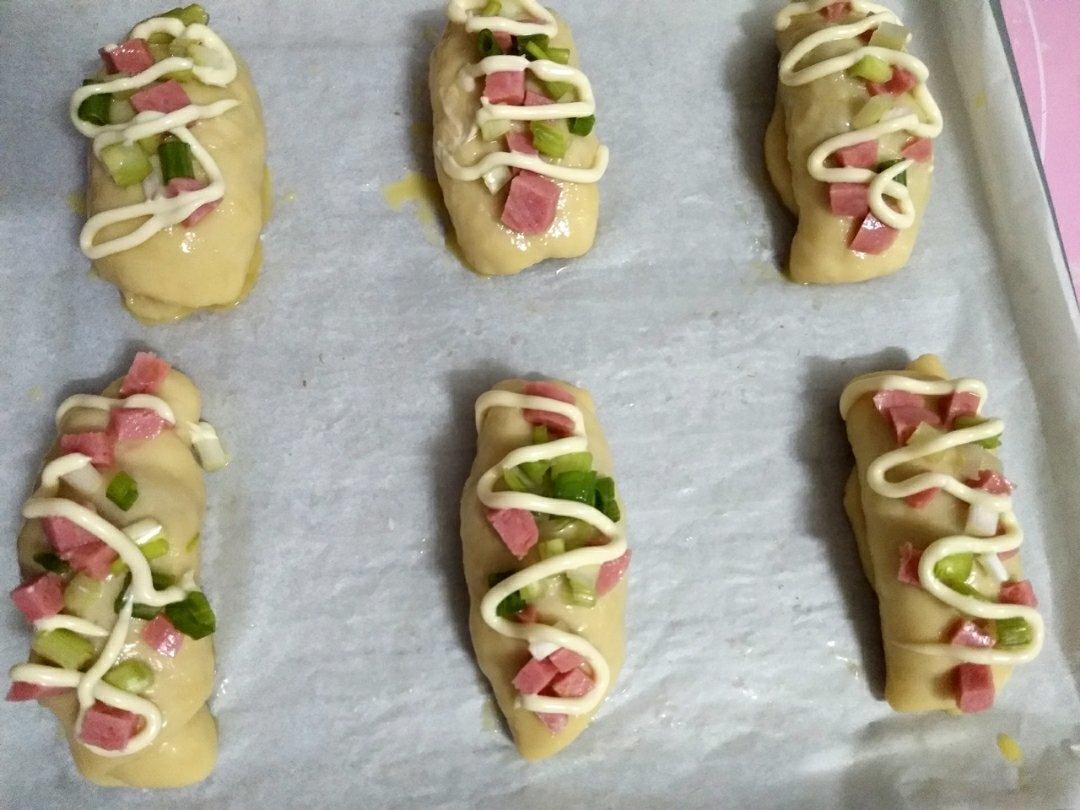 香葱火腿肉松面包