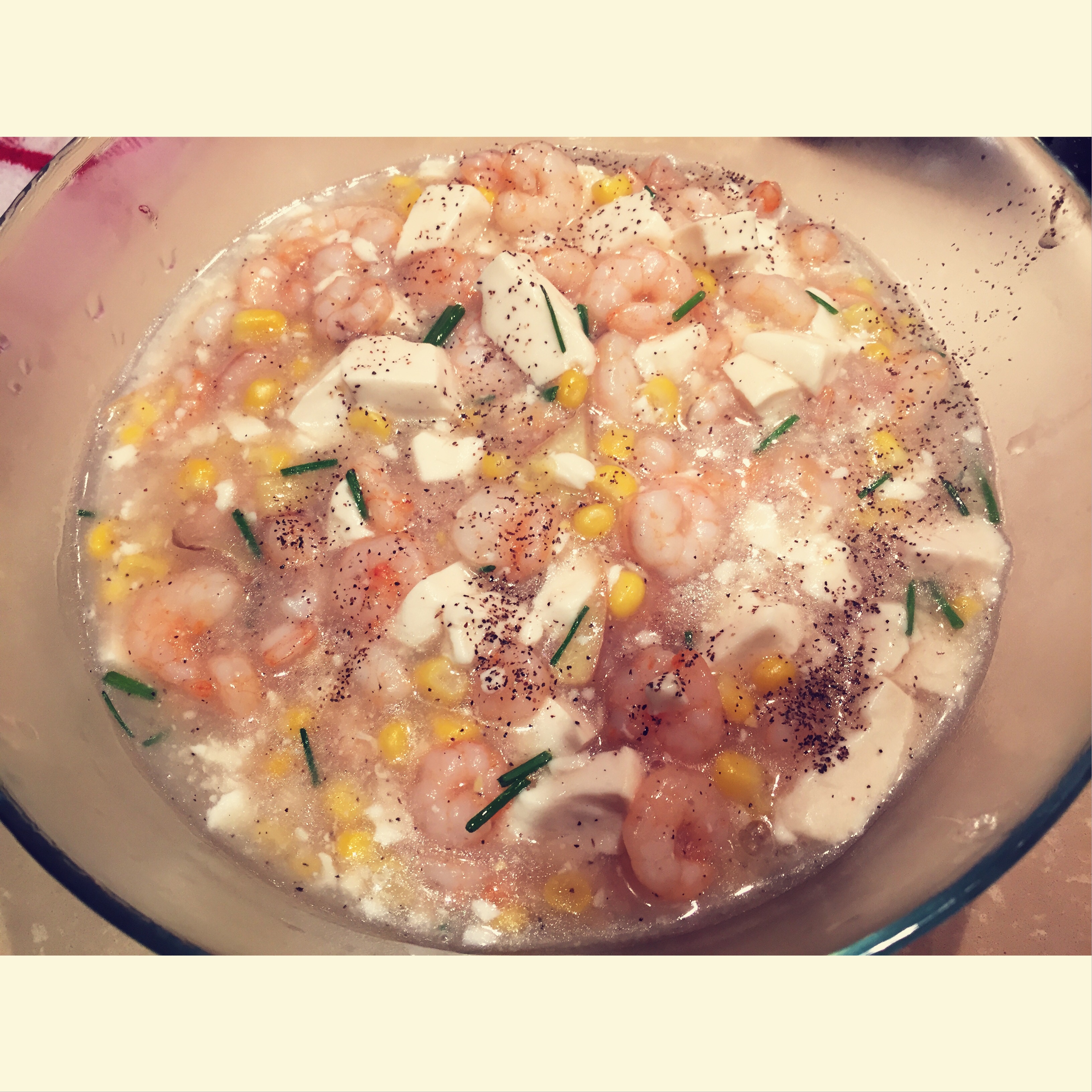 虾仁豆腐煲