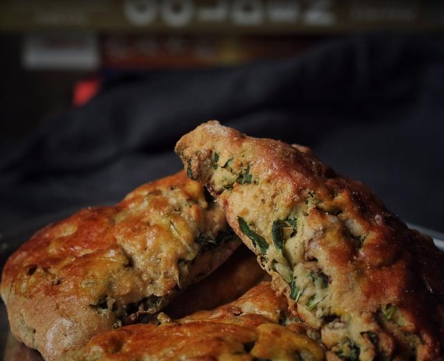 羽衣甘蓝咸味司康(消耗天然酵种)的做法