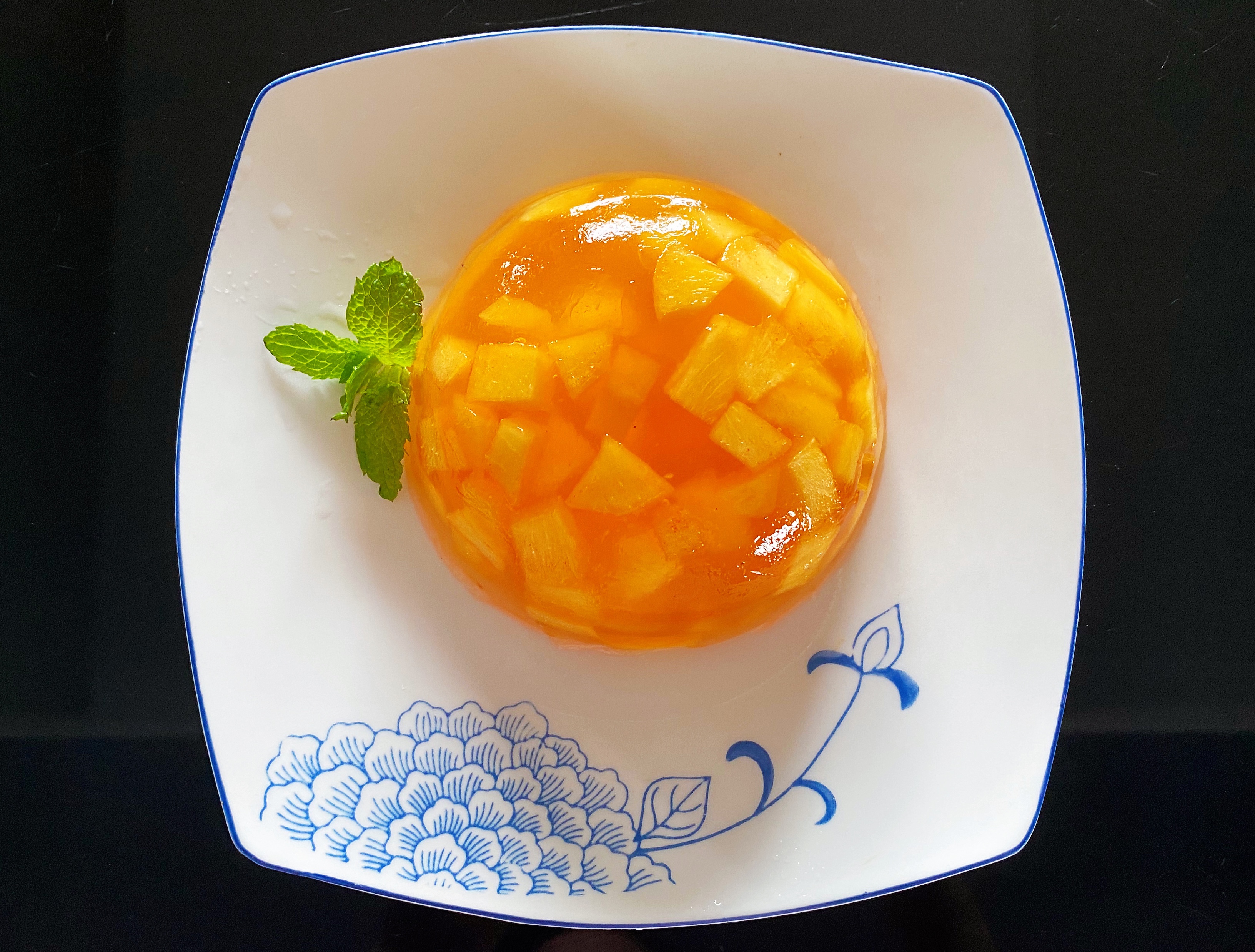 蟠桃白凉粉果冻