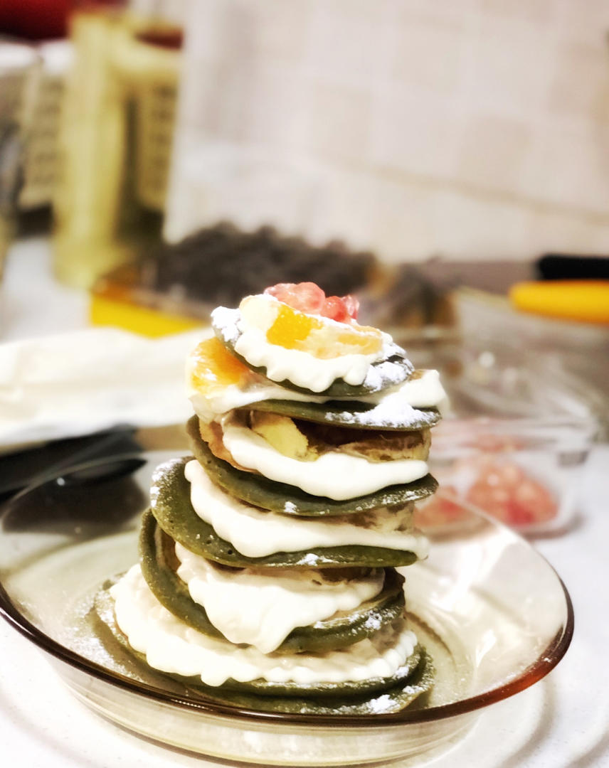 圣诞树松饼蛋糕