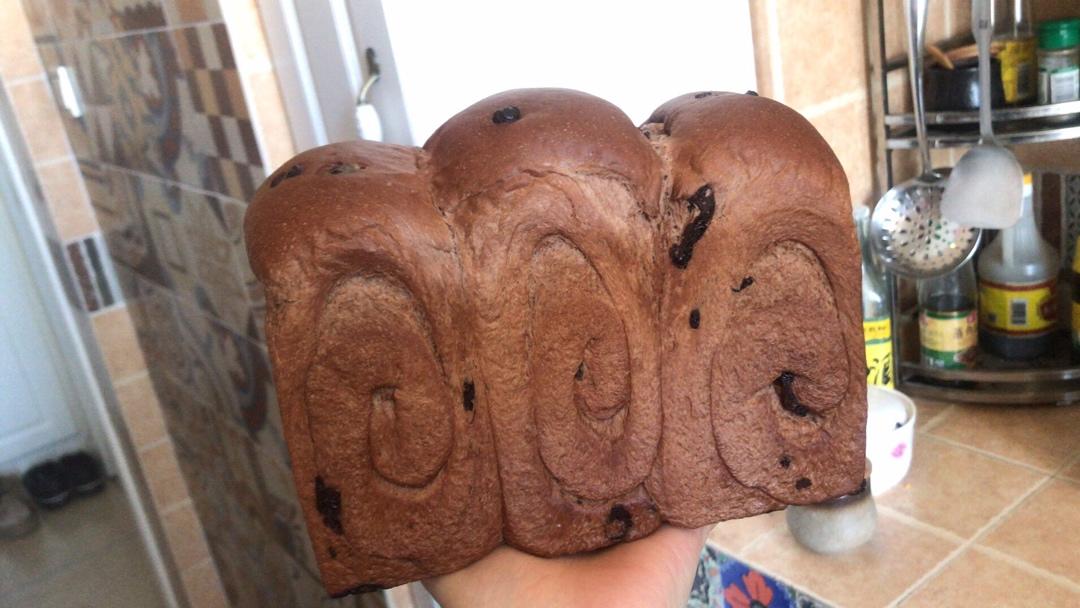 奶油巧克力吐司