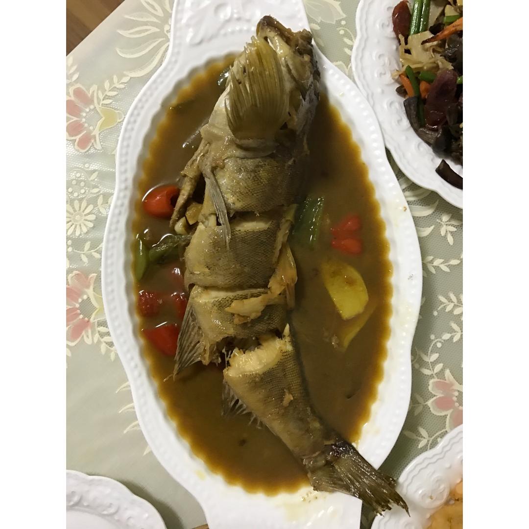 清蒸野生大黄鱼