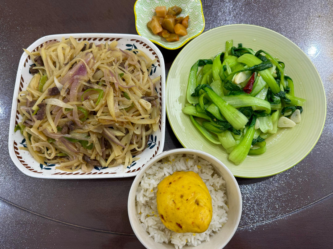 炒青菜，脆而不生，熟而不老