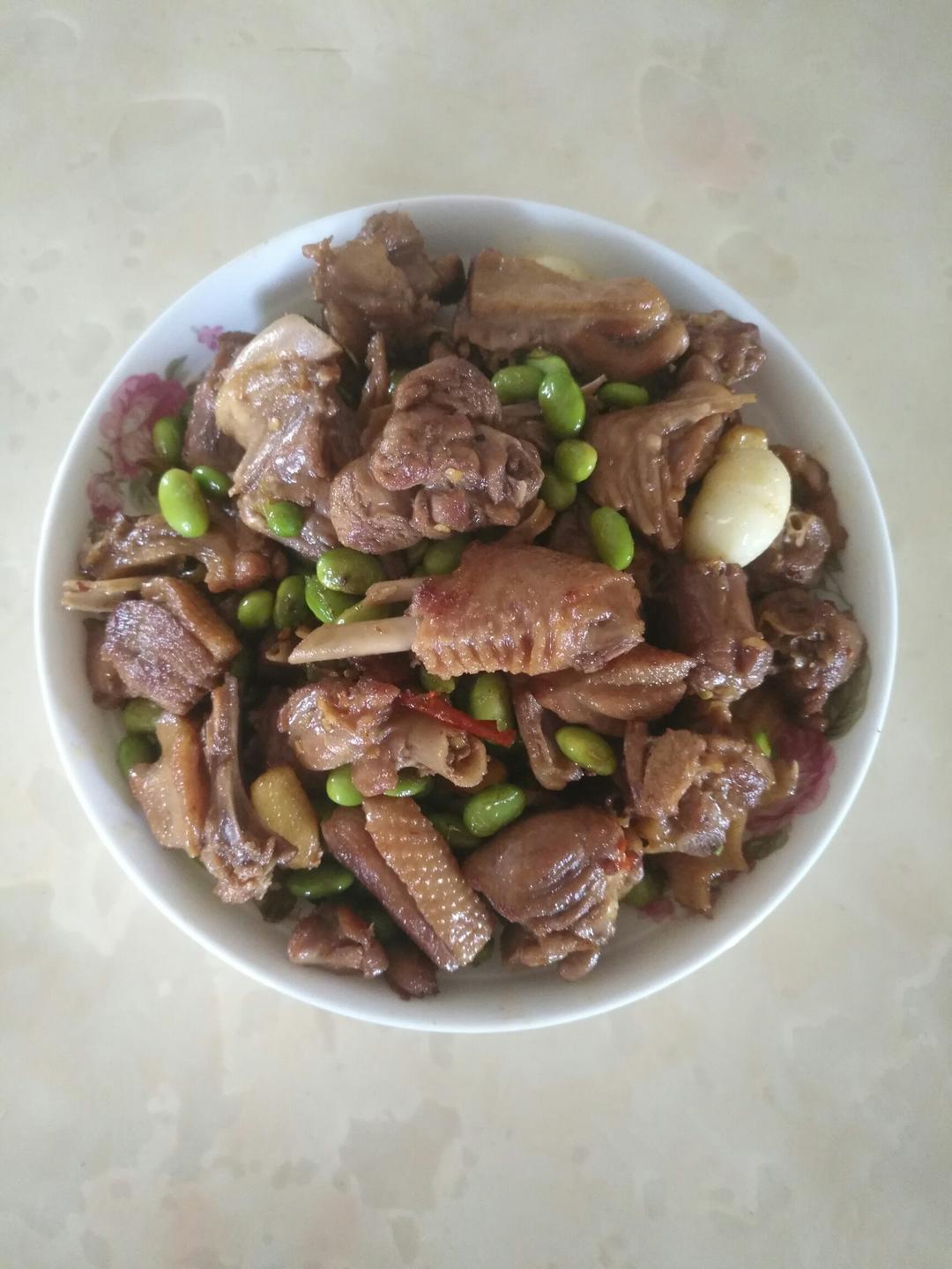 红烧毛豆仔鸭