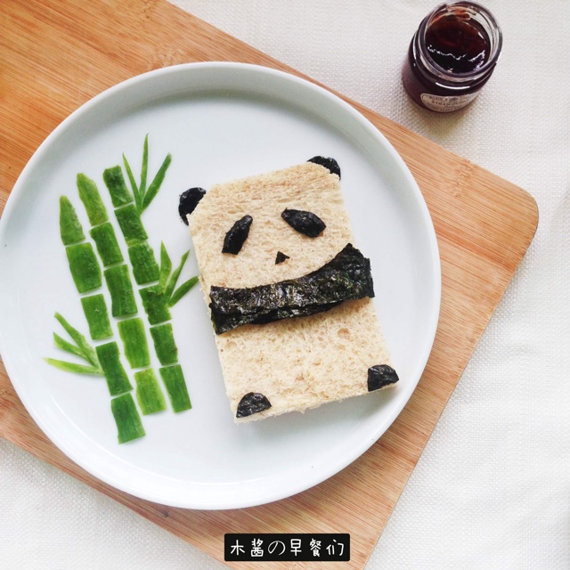 创意早餐龙猫吐司