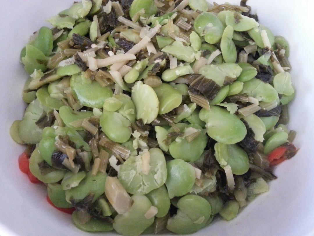 雪菜竹笋炒豆瓣