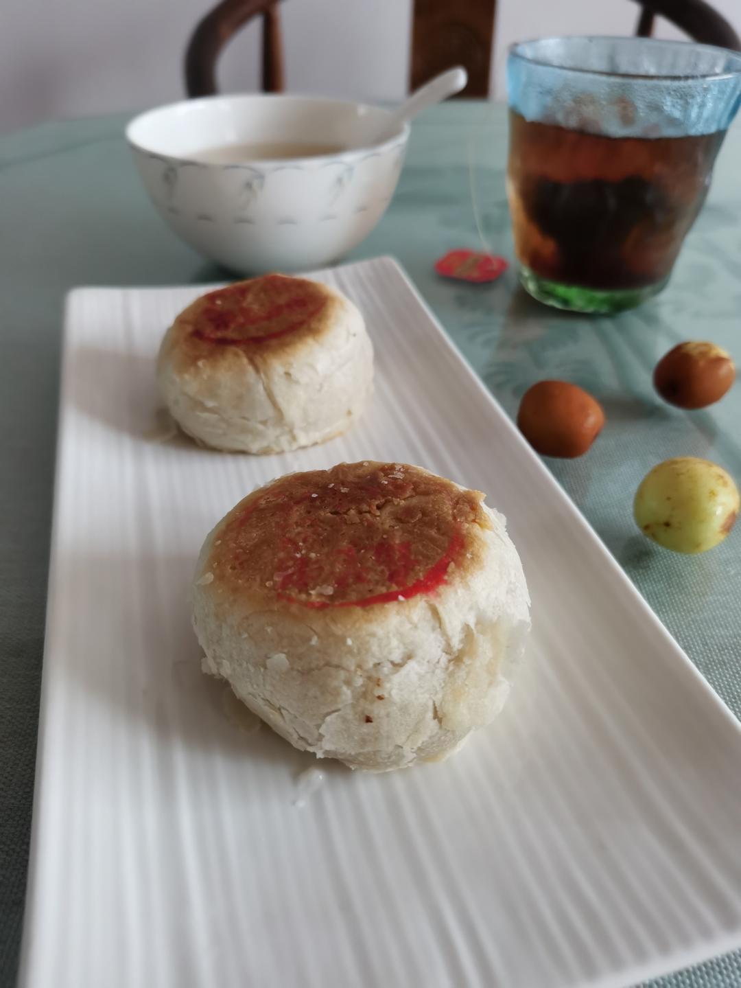 素油版酥皮鲜肉月饼，更健康