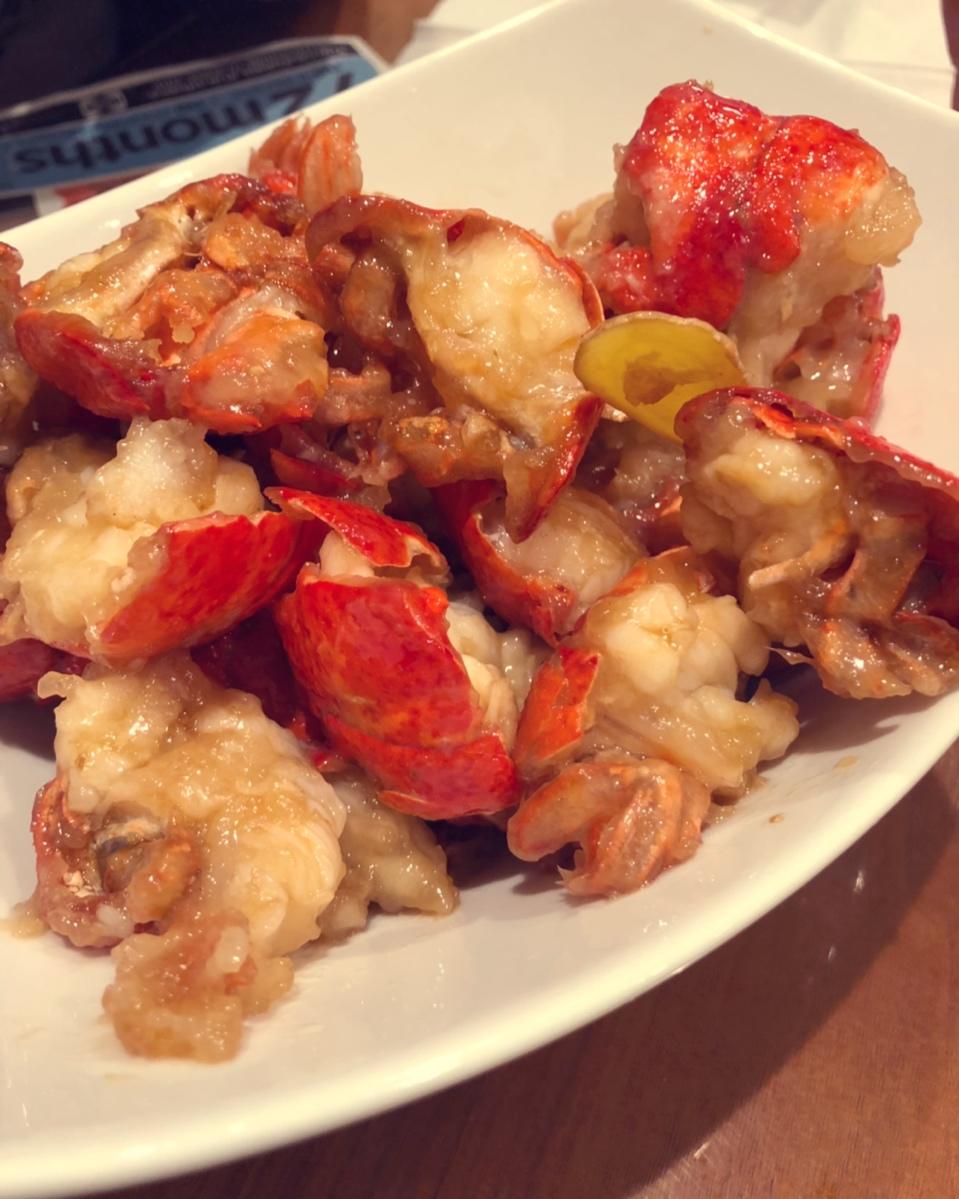 葱爆龙虾