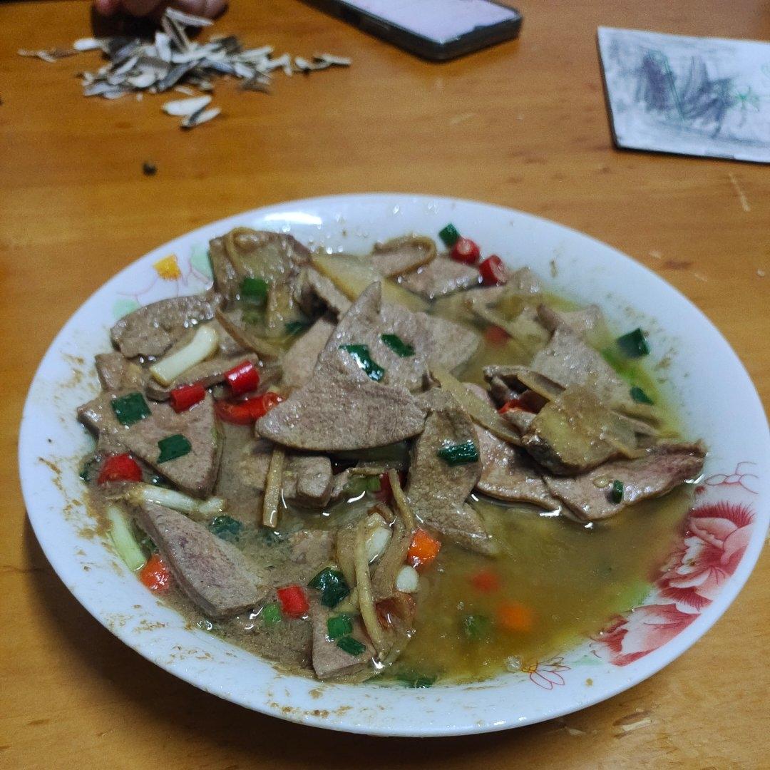 爽滑鲜嫩的【爆炒猪肝】不柴不粉无腥味！