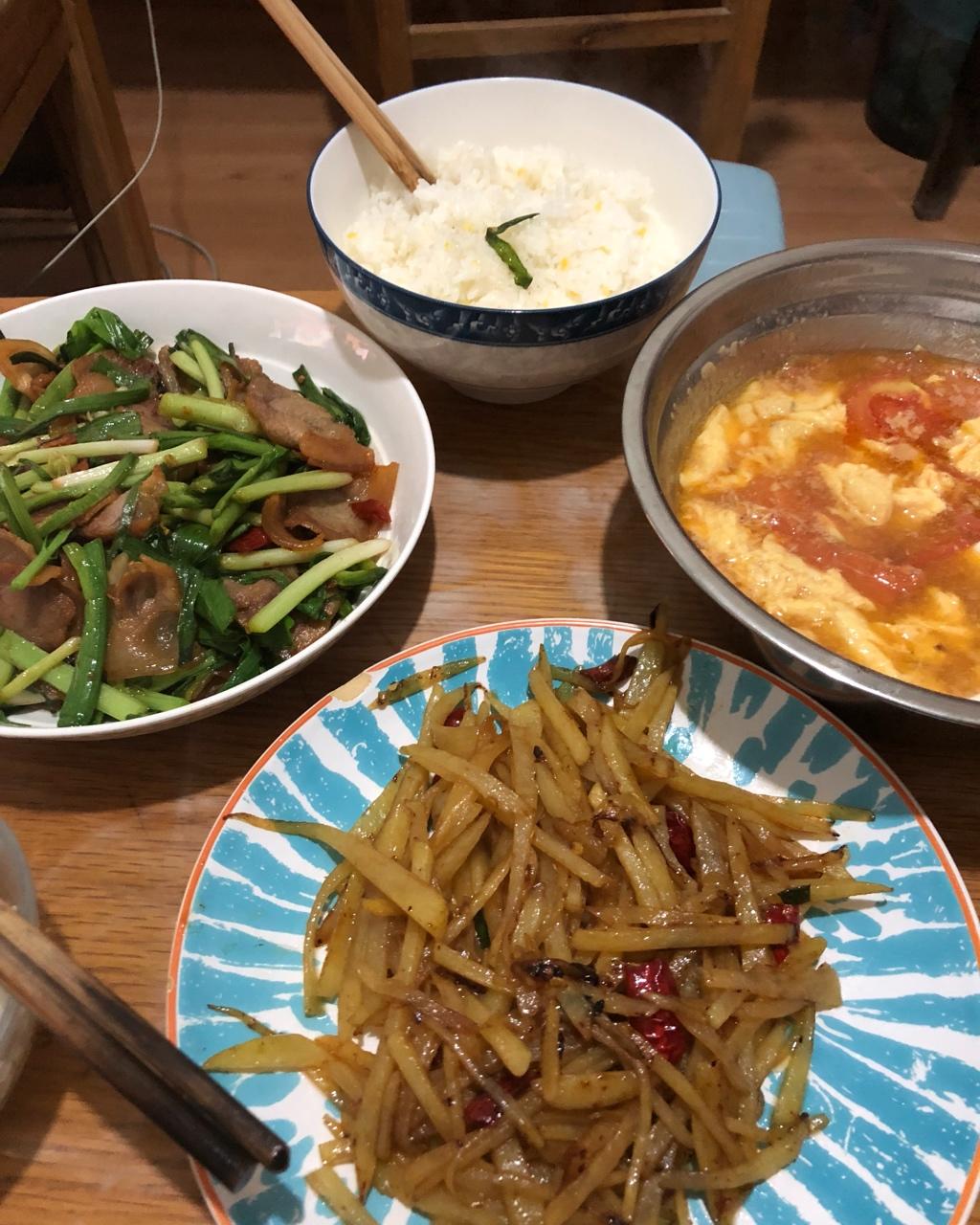 要吃很多很多饭做的晚餐2017年12月24日