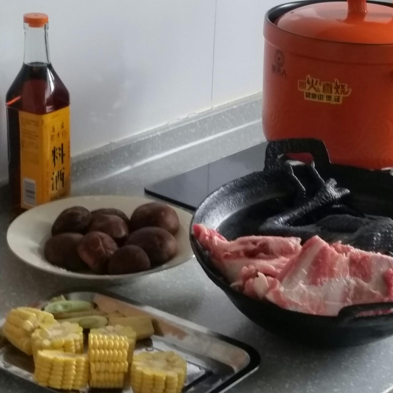 电烤箱版瓦罐煨乌鸡汤