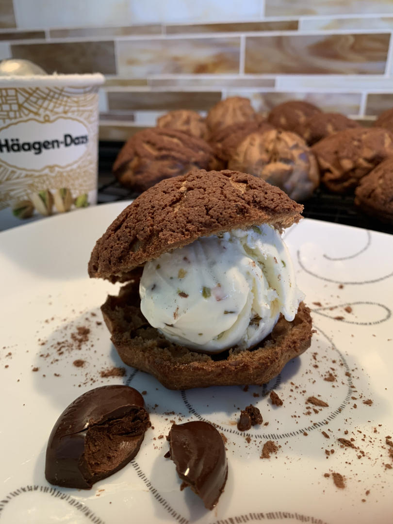 巧克力酥皮泡芙Chocolate Puff