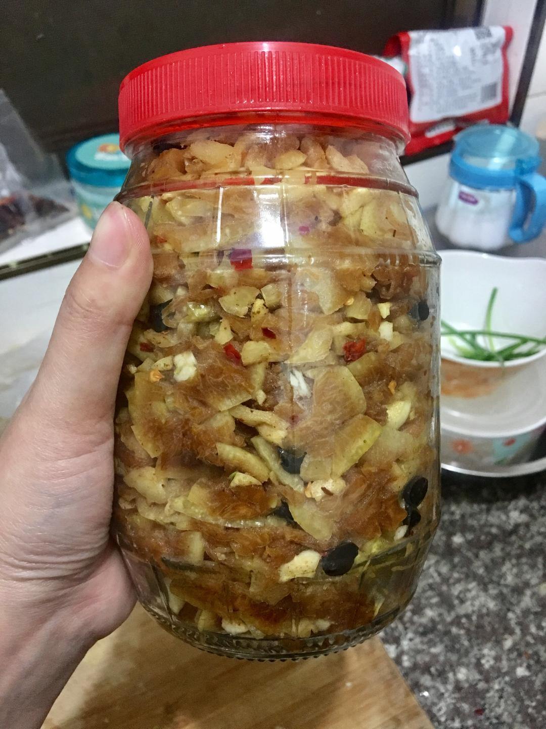 凉拌马家柚子皮
