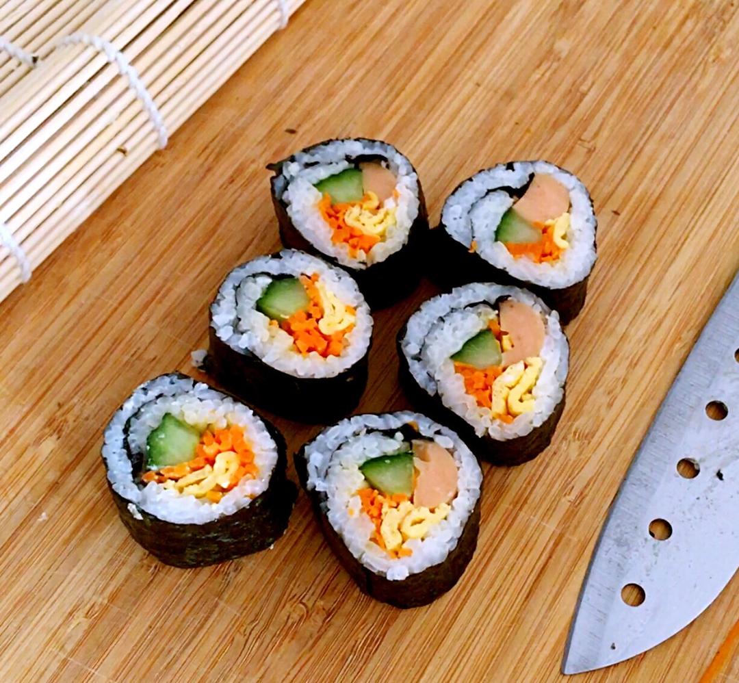 卡布奇诺紫若做的紫菜卷寿司