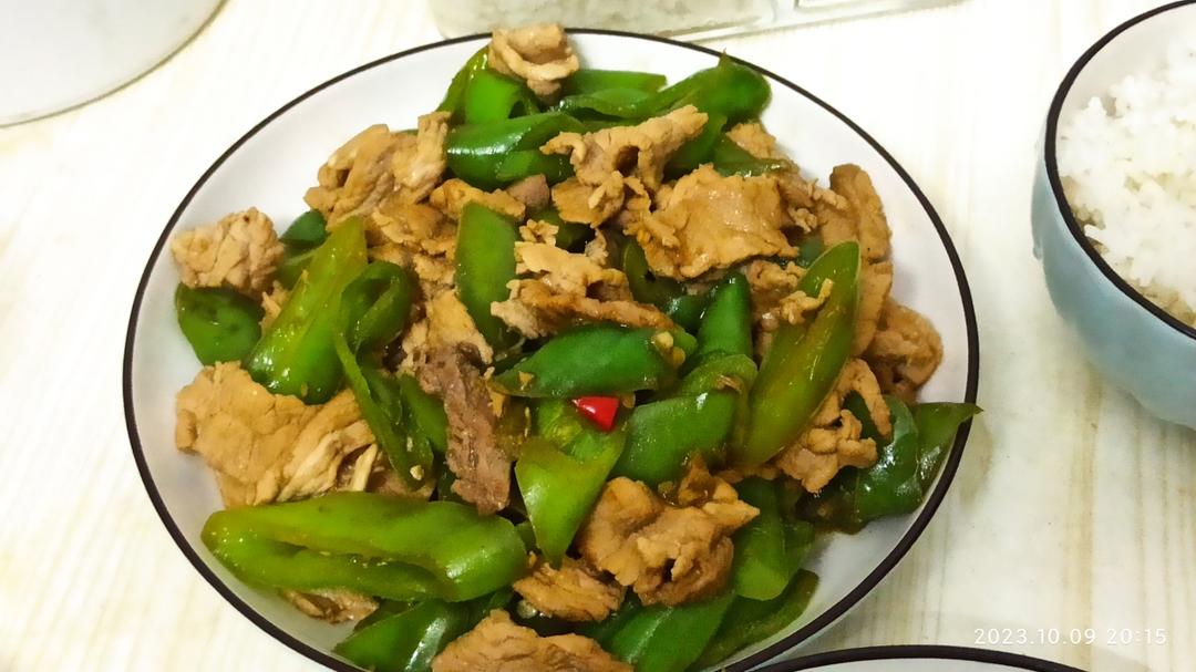 香炒青椒牛肉