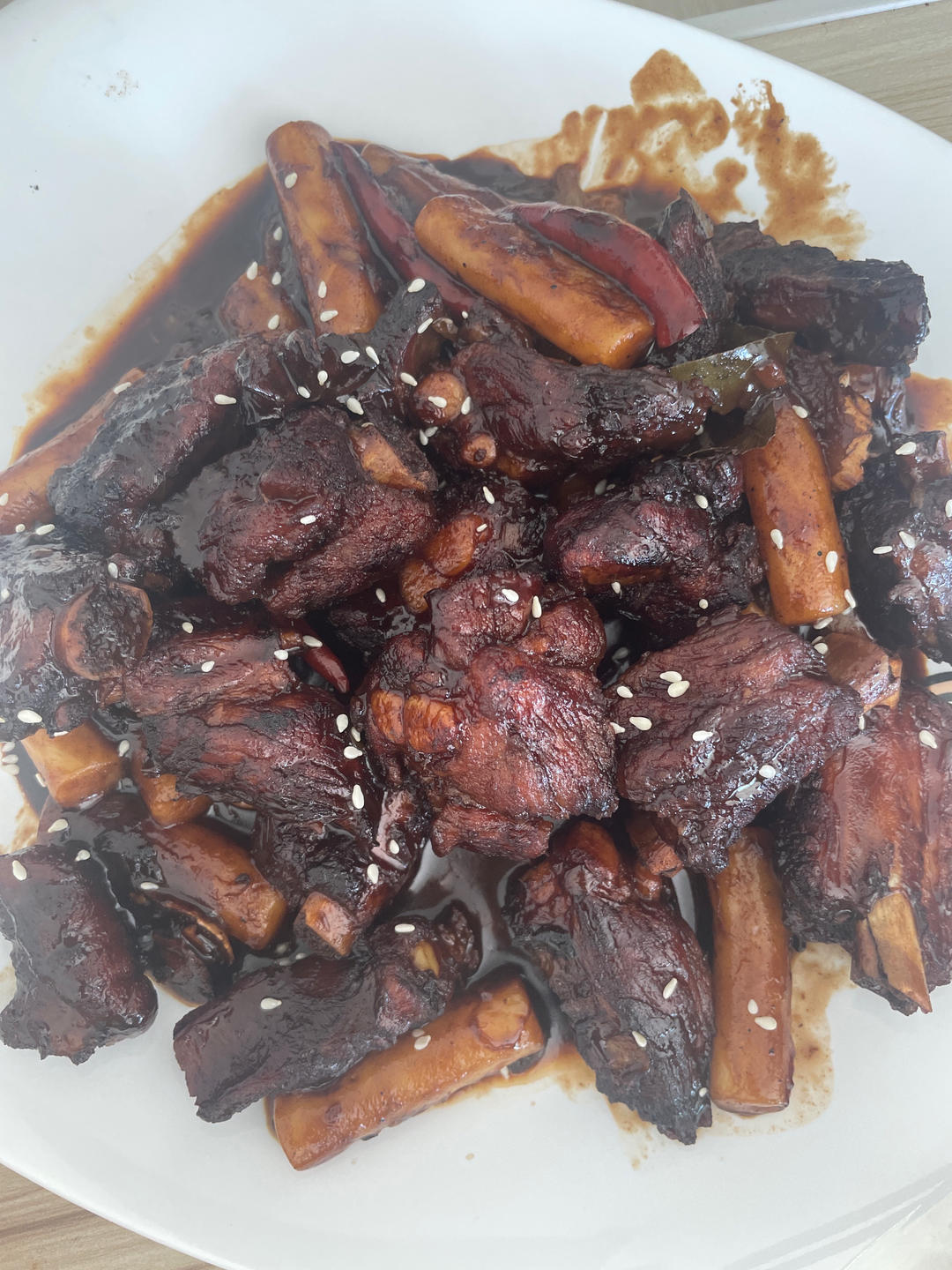 不加一滴水❗️好吃到光盘可乐排骨年糕❗️