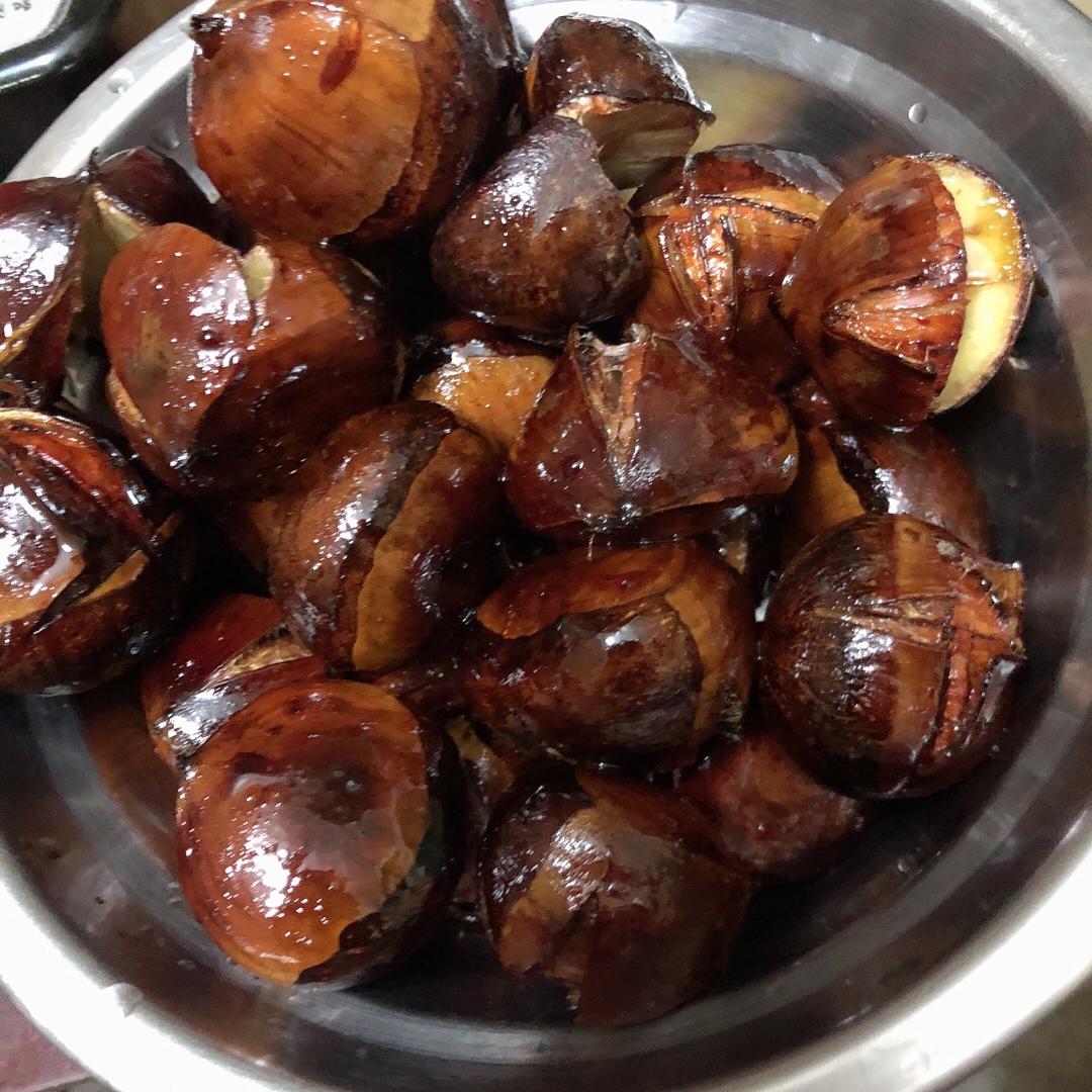 烤箱版糖蜂蜜炒板栗